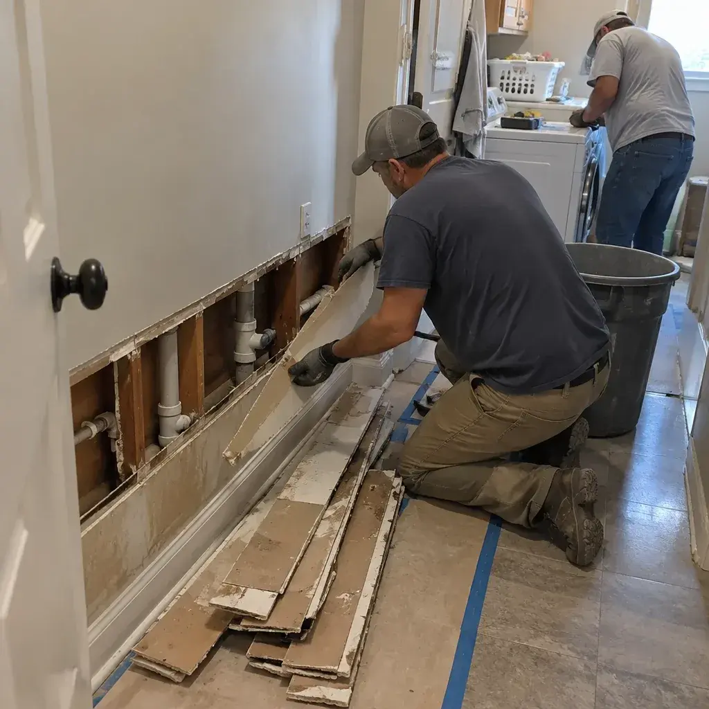 PVC Water Pipe Burst Repair damaged pipe in the United States